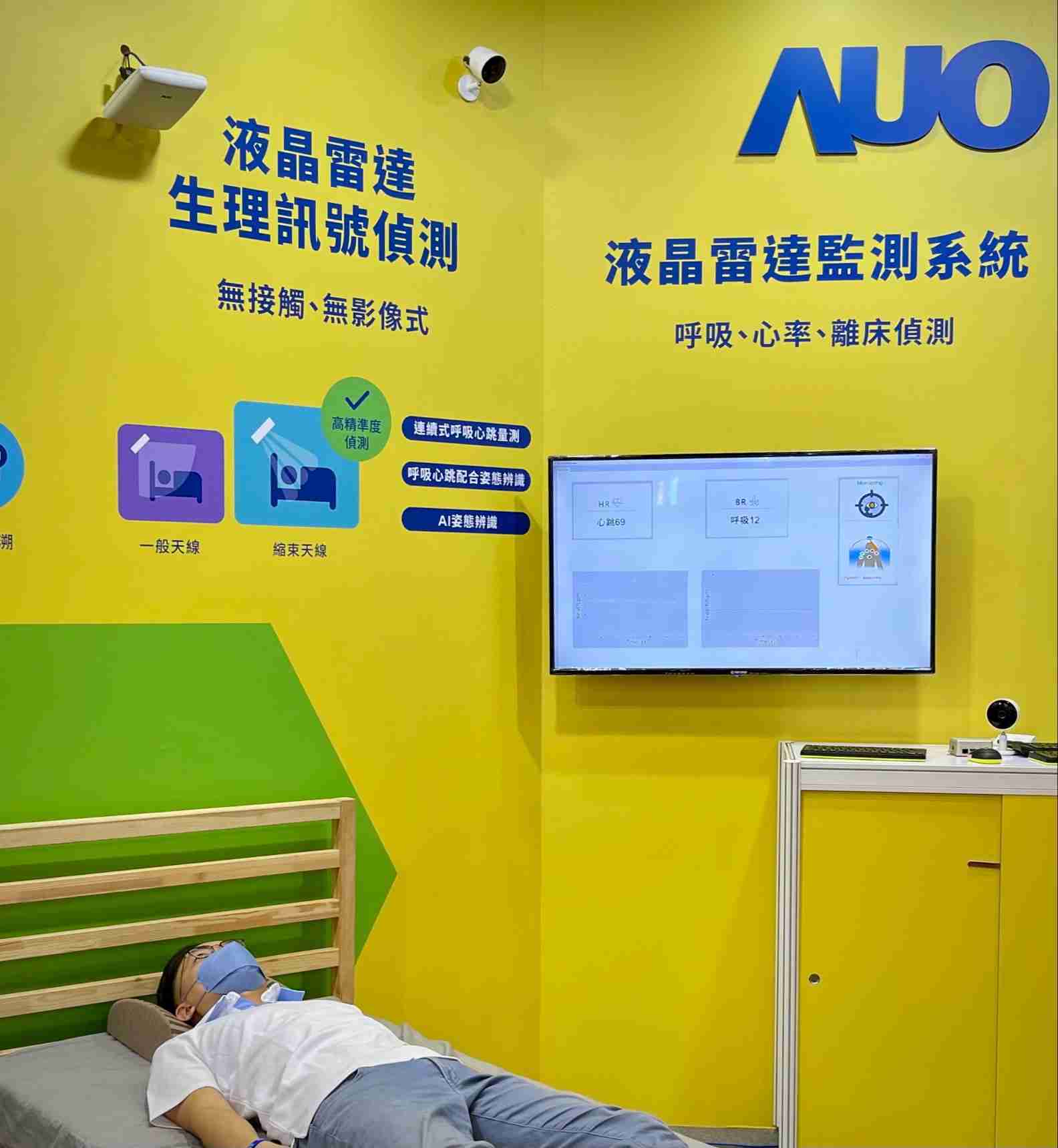 菠菜论坛颐康「无接触生理监测雷达」，，，免除传统线路与贴片束缚，，精准侦测呼吸、、、、心跳等重要生理讯号